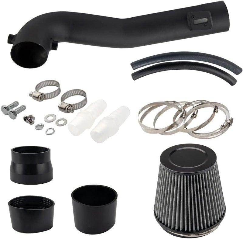 AUTOSITY 3.5" Heat Shield Cold Air Intake w/Filter Replacement for 2014-2018 Silverado 1500/ Sierra 1500 5.3L/6.2L V8, 2015-2020 Escalade/Escalade ESV 6.2L Suburban/Tahoe/Yukon/Yukon XL 5.3L(Black) - Image 4